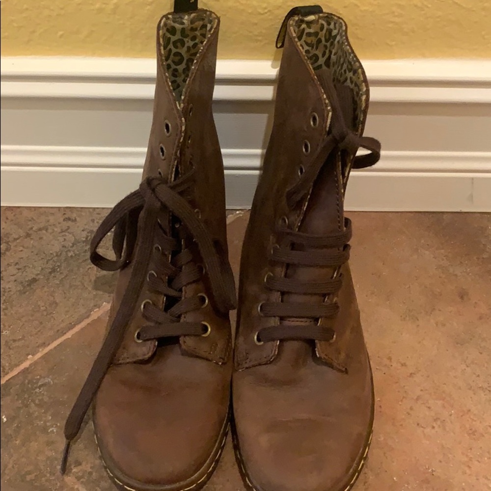 Dr Marten brown sneaker boot